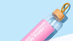 Happy V branded bottle button image mobile.